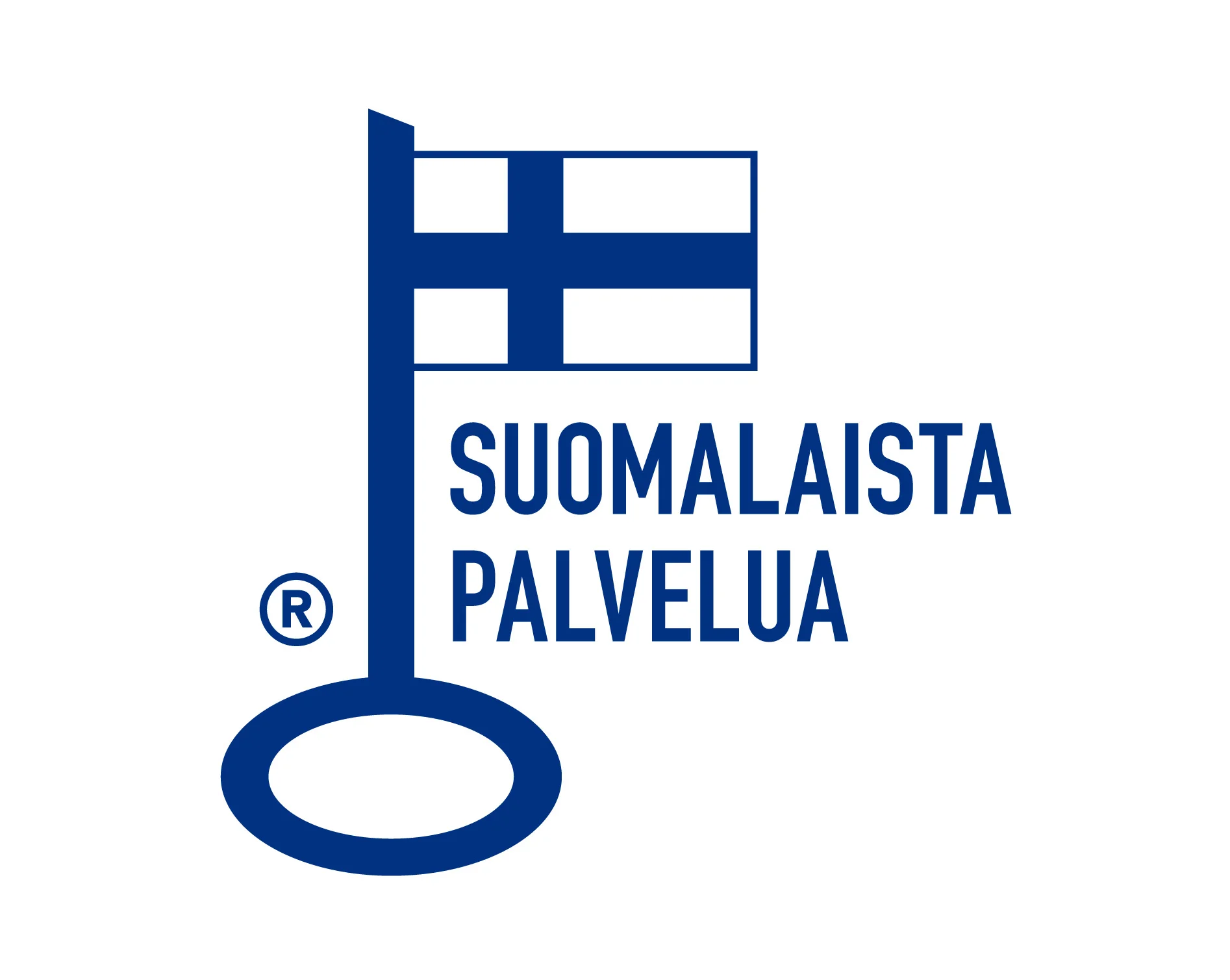 Suomalaista palvelua sininen logo