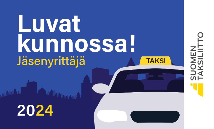Taksiliiton jäsen vuonna 2024